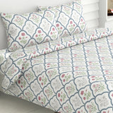 Classic Trells, 100% Cotton King Size Bedsheet, 186 TC