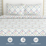 Classic Trells, 100% Cotton King Size Bedsheet, 186 TC