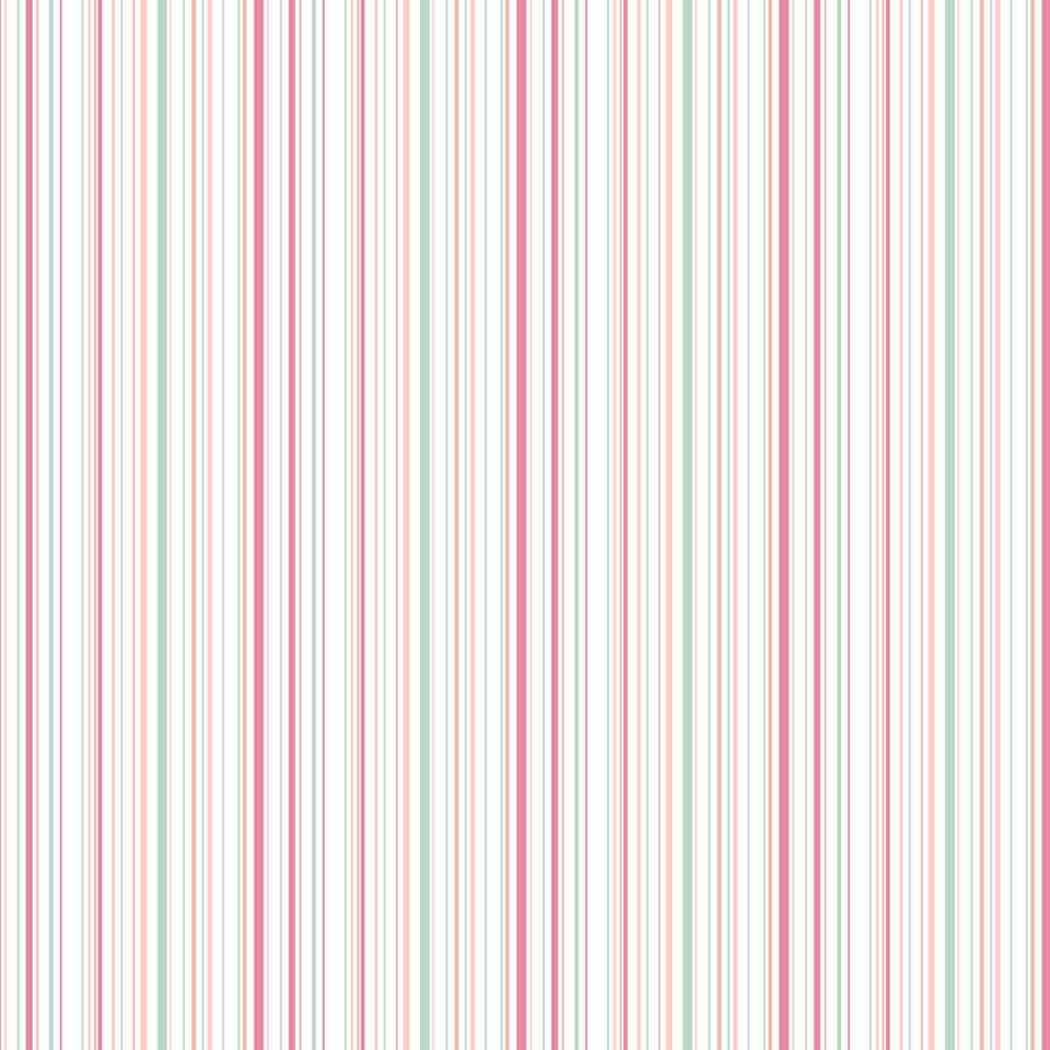Magical Stripes 100% Cotton King Size Bedsheet, 186 TC, Pink and Green