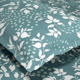 Green foliage 100% Cotton King Fitted Bedsheet, 144 TC