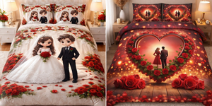 Combo of  Double Bedsheet (110 x 110 Inches) with 2 Pillow Covers | Super Soft Microfiber | Luxury HD Printed Bedsheet | Fade Resistant & Easy Care(Pack of 2 )