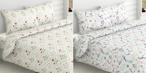 100% Cotton King Size Bedsheet, 186 TC(Pack of 2)