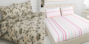 100% Cotton King Size Bedsheet, 186 TC(Pack of 2)